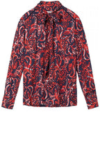 Red Clay Bold Print Blouse