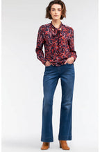 Red Clay Bold Print Blouse