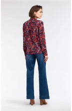 Red Clay Bold Print Blouse