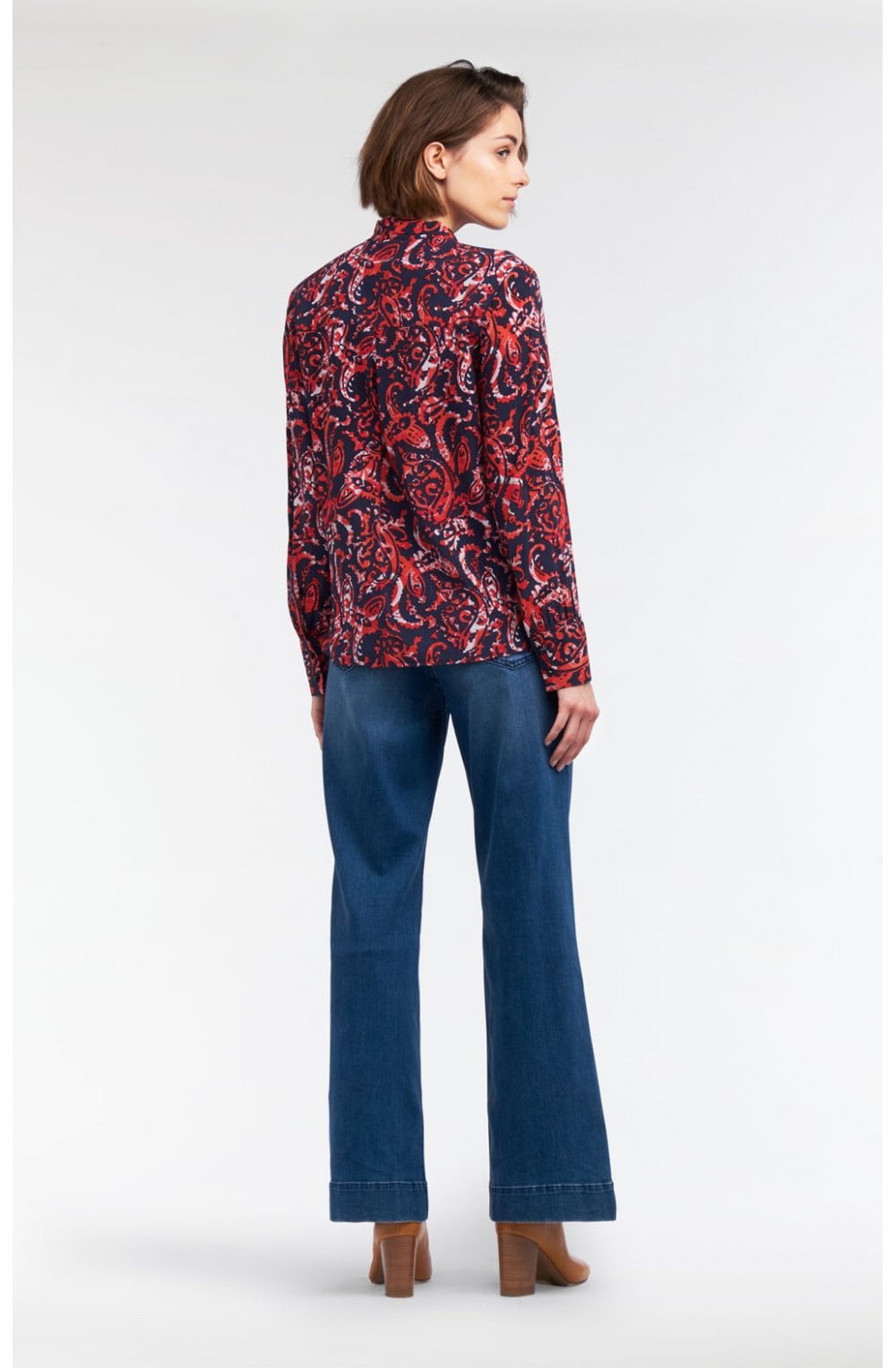 Red Clay Bold Print Blouse