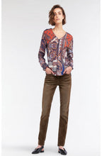 Red Clay Patterned Blouse