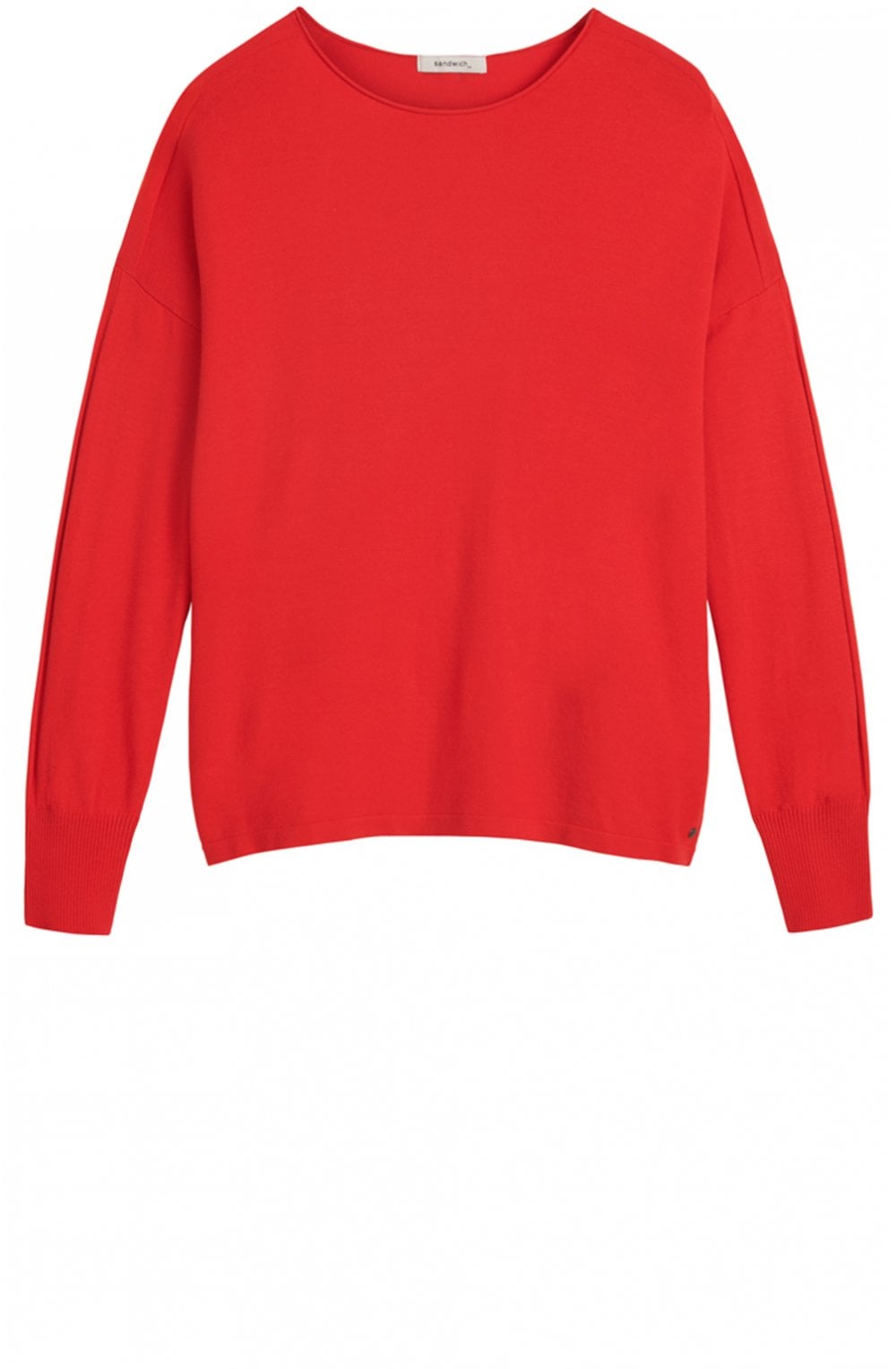 Red Fine Knit Jumper
