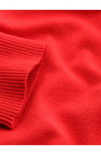 Red Fine Knit Jumper