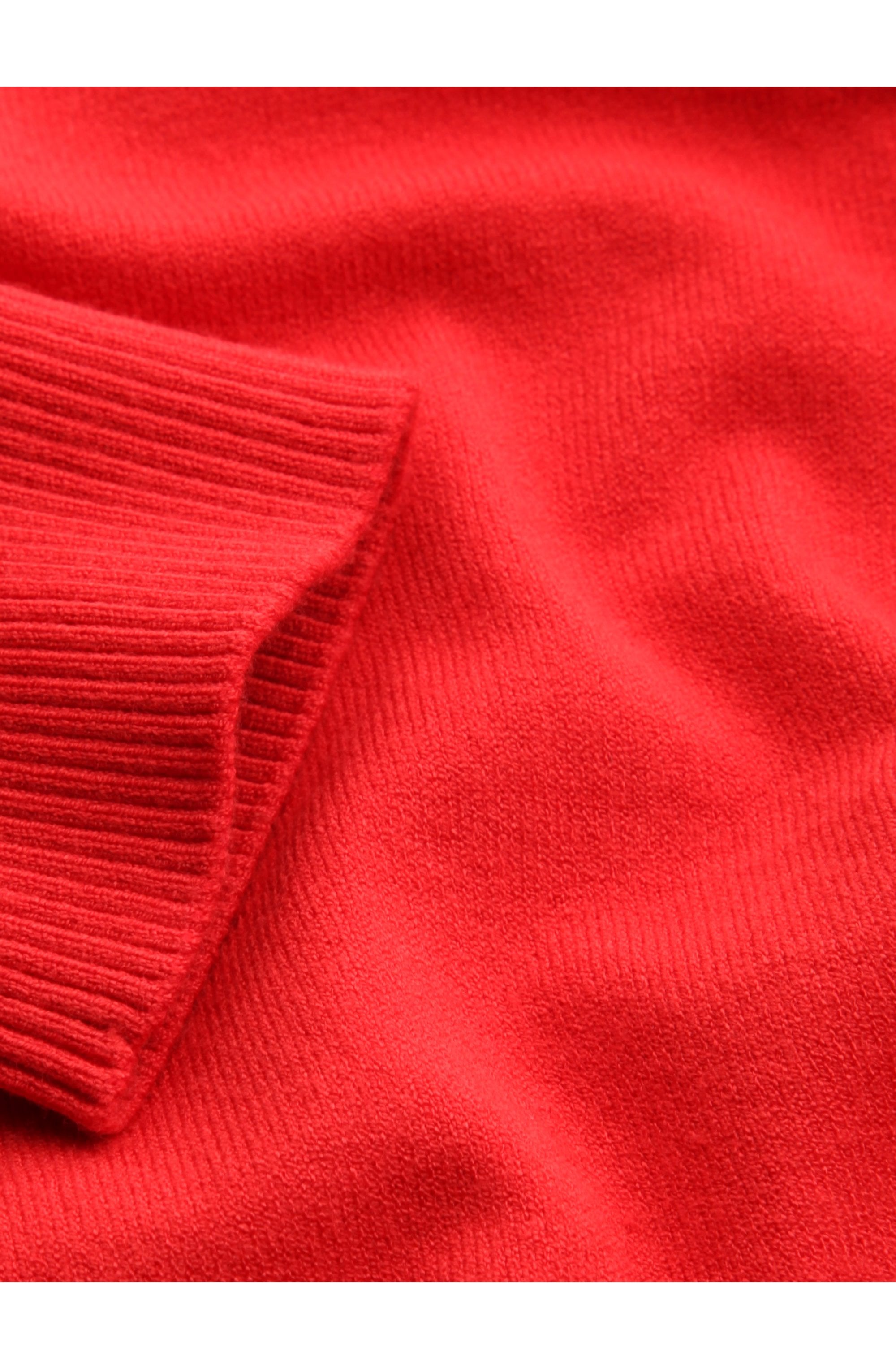 Red Fine Knit Jumper