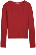 Red Fine Knit Sweater