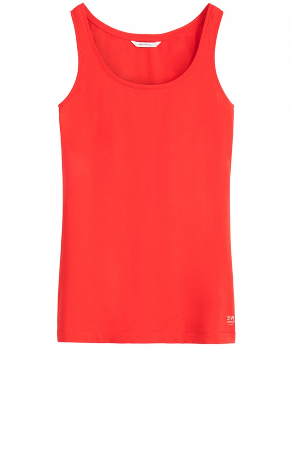 Red Jersey Vest Top
