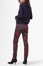 Red & Navy Floral Jeans