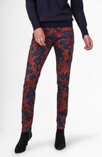 Red & Navy Floral Jeans