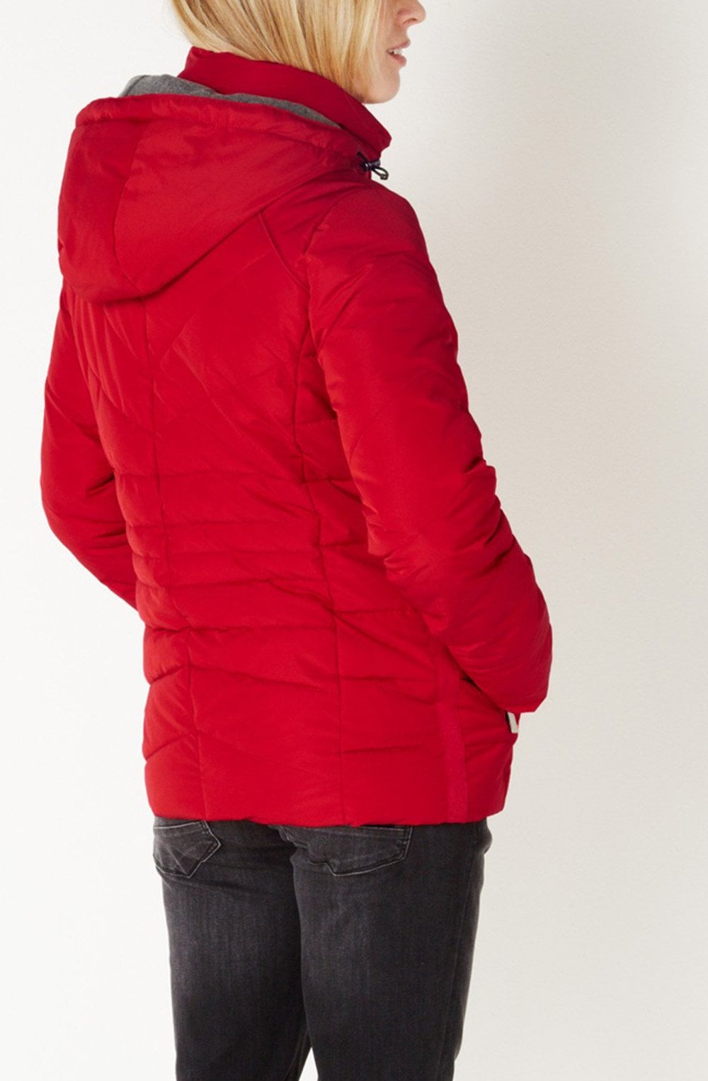 Red Quilted Coat