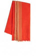 Red Ribbed Scarf