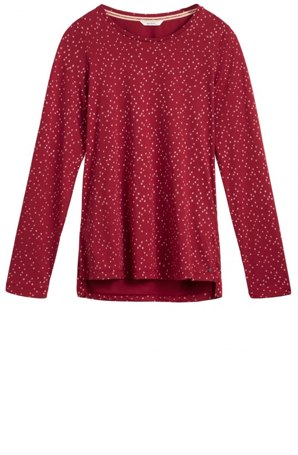 Red Star Print Top