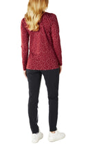 Red Star Print Top
