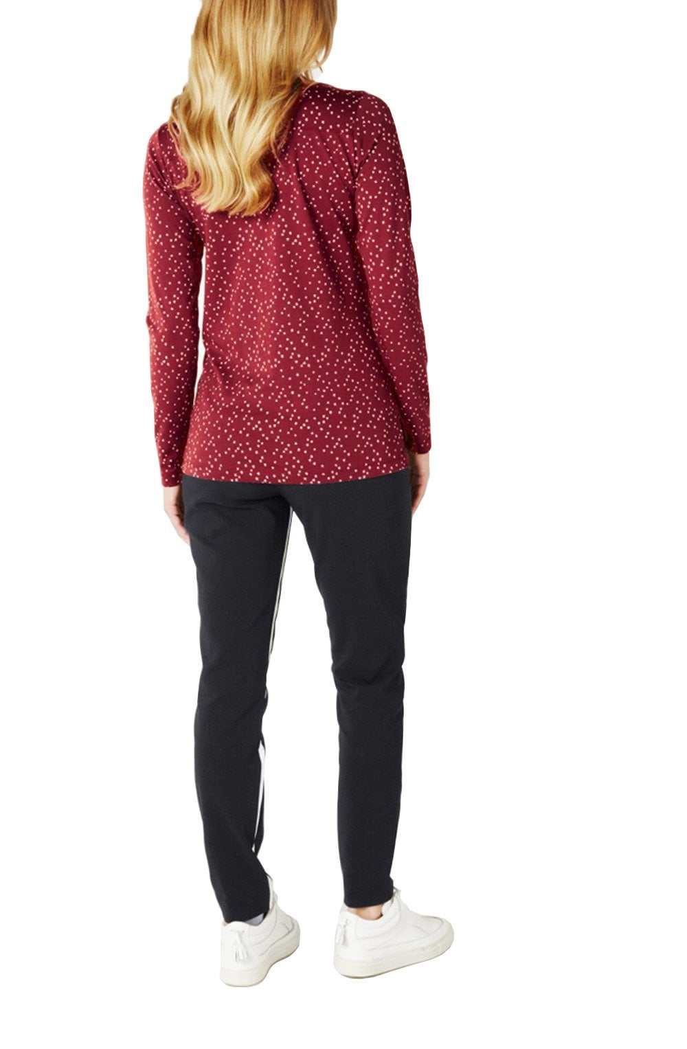 Red Star Print Top