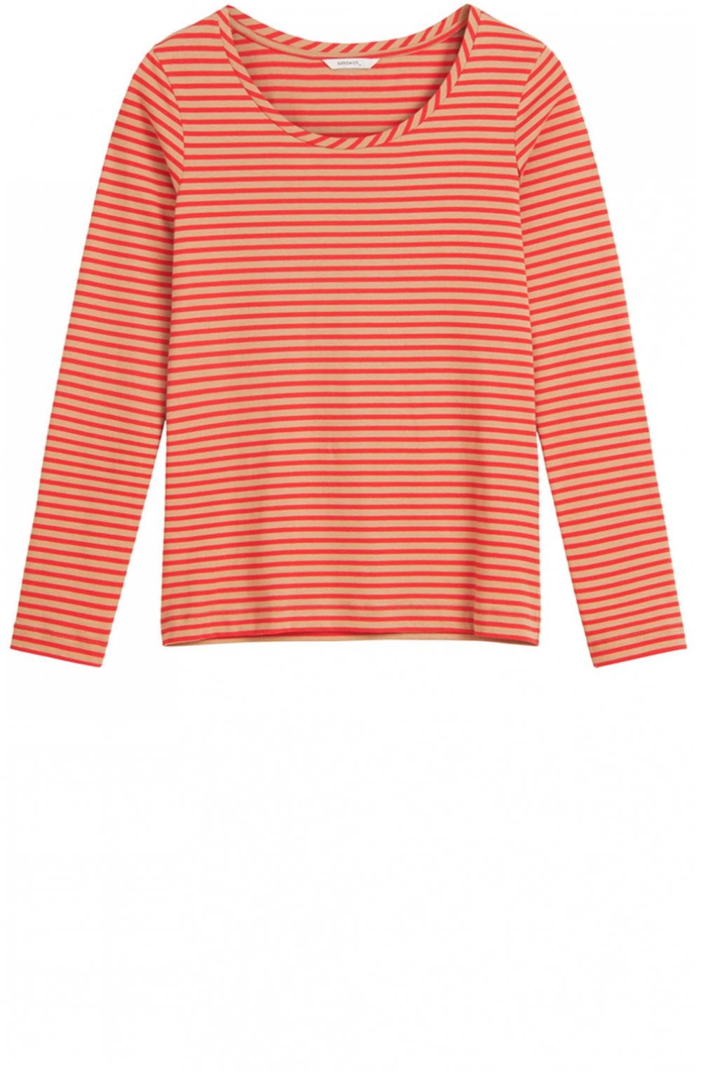 Red Striped Jersey Top