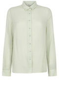 Sea Foam Muslin Blouse with Collar
