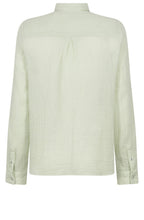 Sea Foam Muslin Blouse with Collar