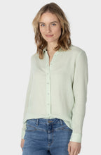 Sea Foam Muslin Blouse with Collar