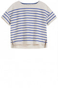 Signal Blue Striped Top