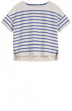 Signal Blue Striped Top