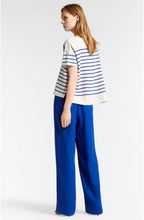 Signal Blue Striped Top