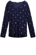 Silky Patterned Blouse