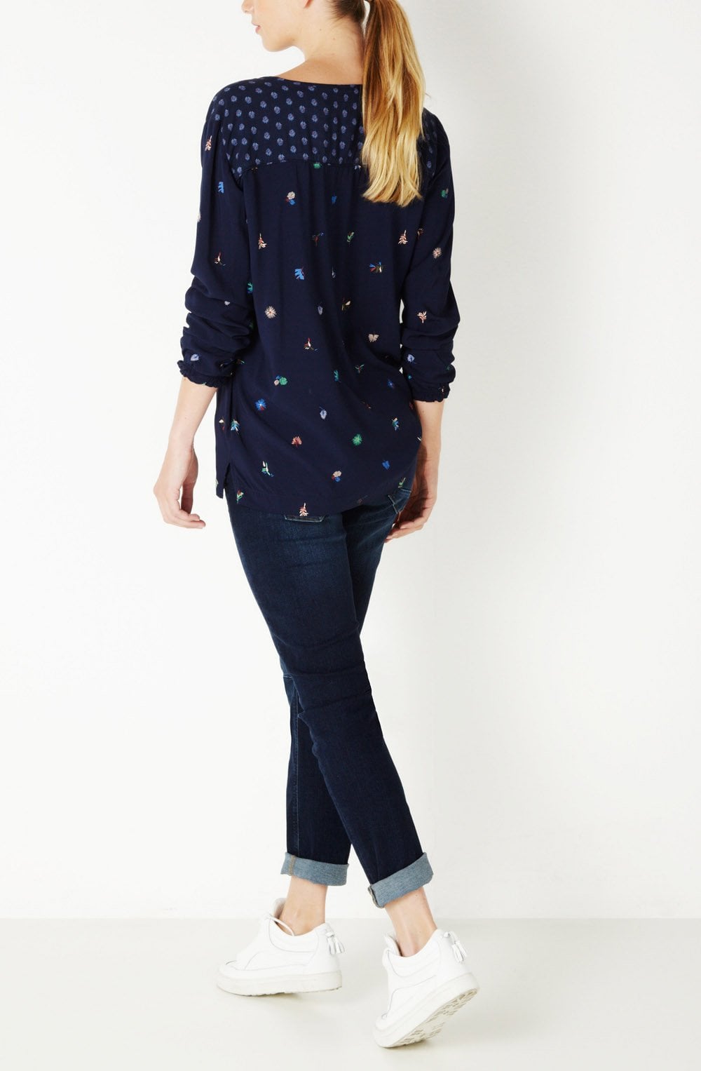 Silky Patterned Blouse