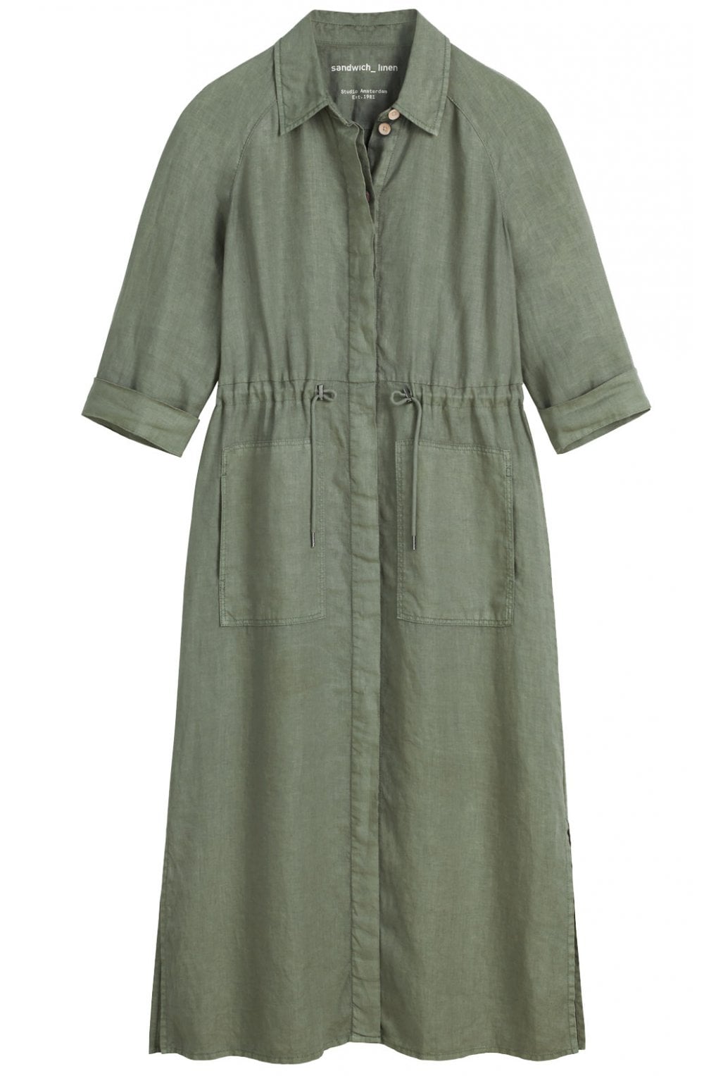 Soft Green Shirt Dress