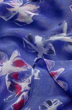 Spectrum Blue Floral Scarf