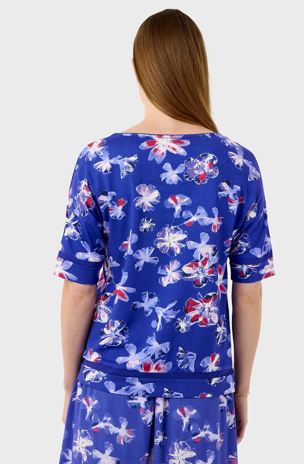 Spectrum Blue Floral T Shirt