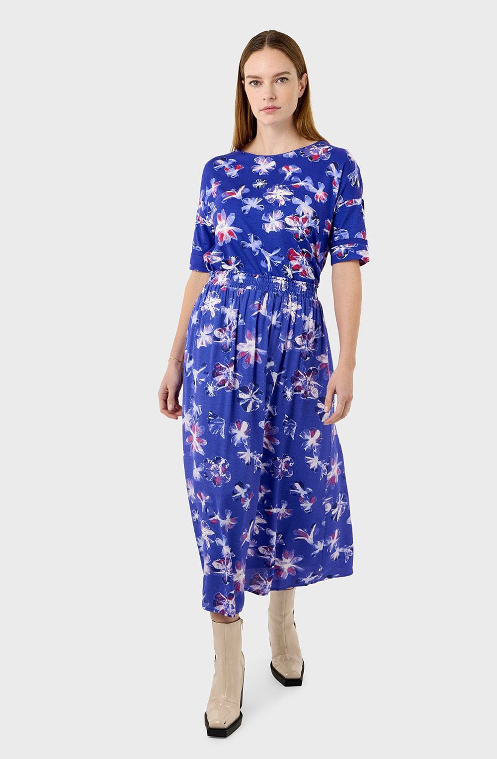 Spectrum Blue Floral T Shirt