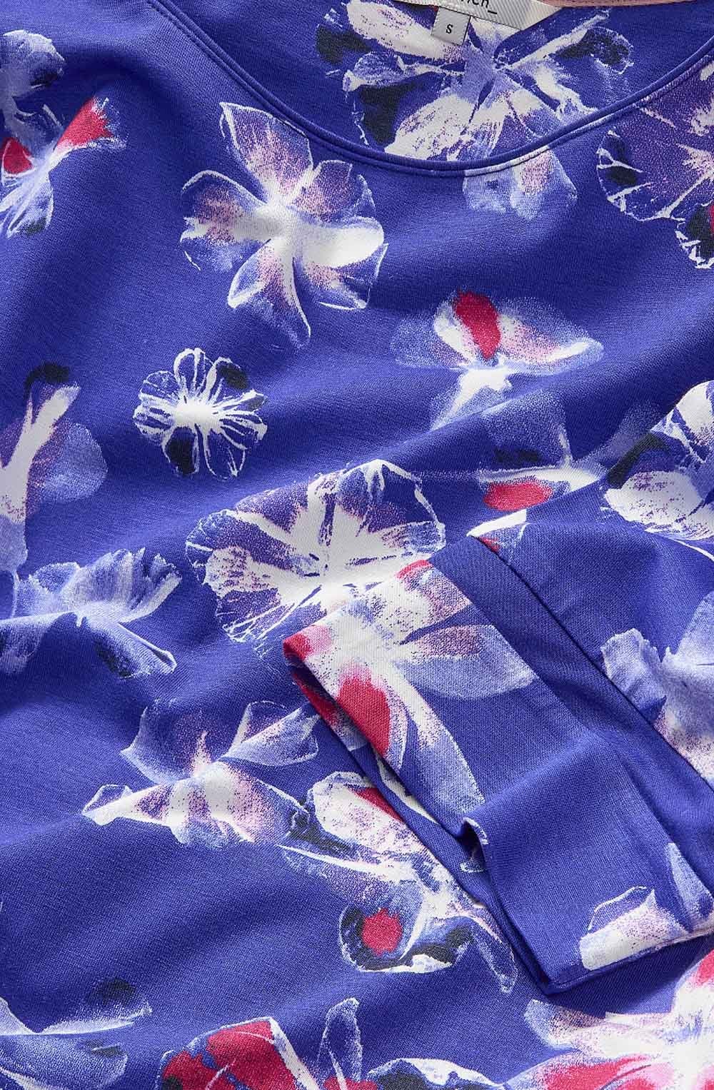 Spectrum Blue Floral T Shirt