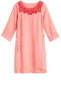 Spiced Coral Shift Dress
