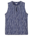 Spot Print Sleeveless Top