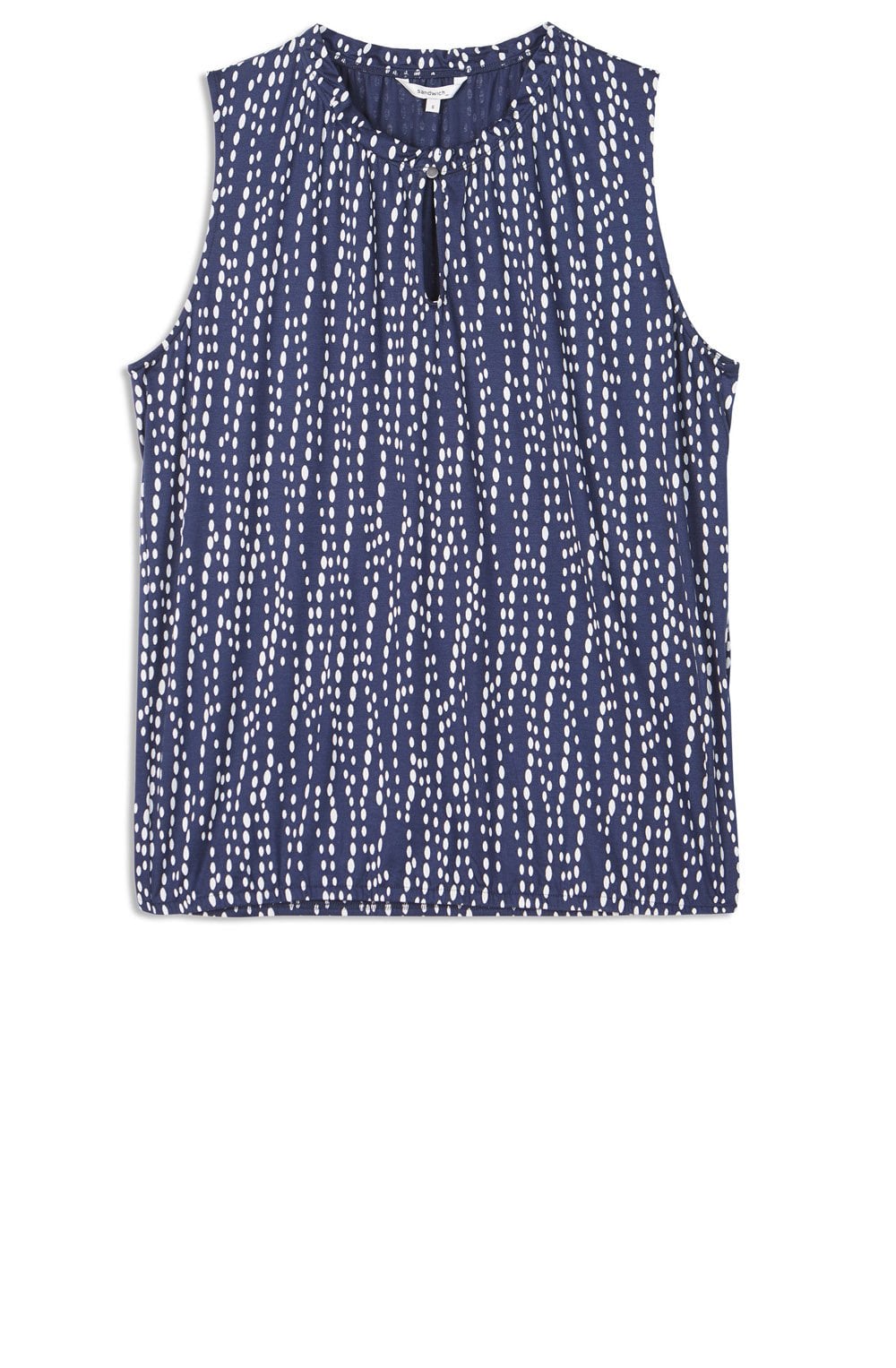 Spot Print Sleeveless Top