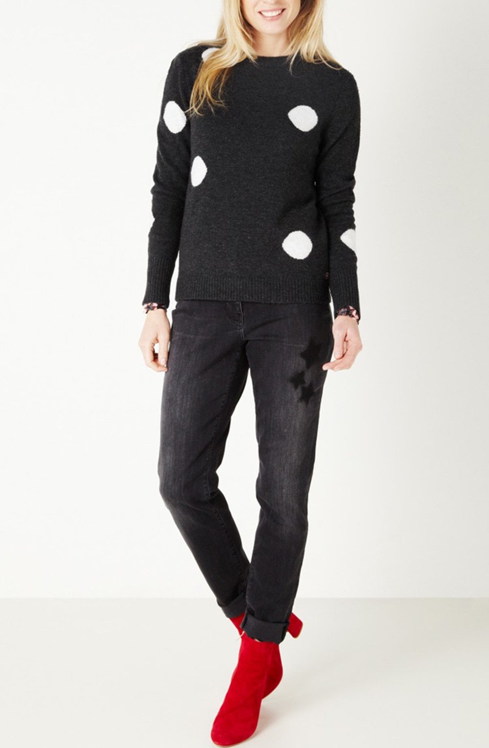 Spot Print Sweater