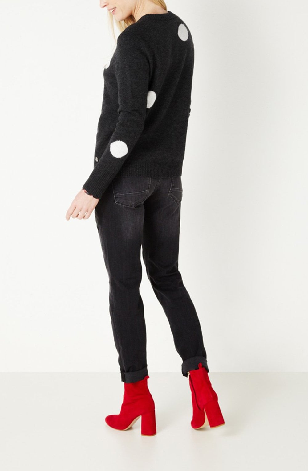 Spot Print Sweater