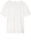 Spring White Emboidered Detail Top