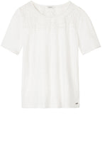 Spring White Emboidered Detail Top