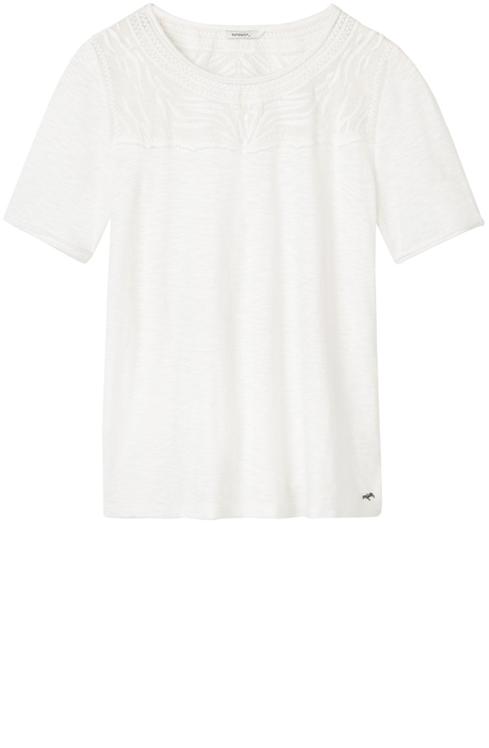 Spring White Emboidered Detail Top