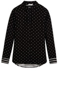 Stripe & Spot Print Blouse