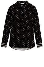Stripe & Spot Print Blouse