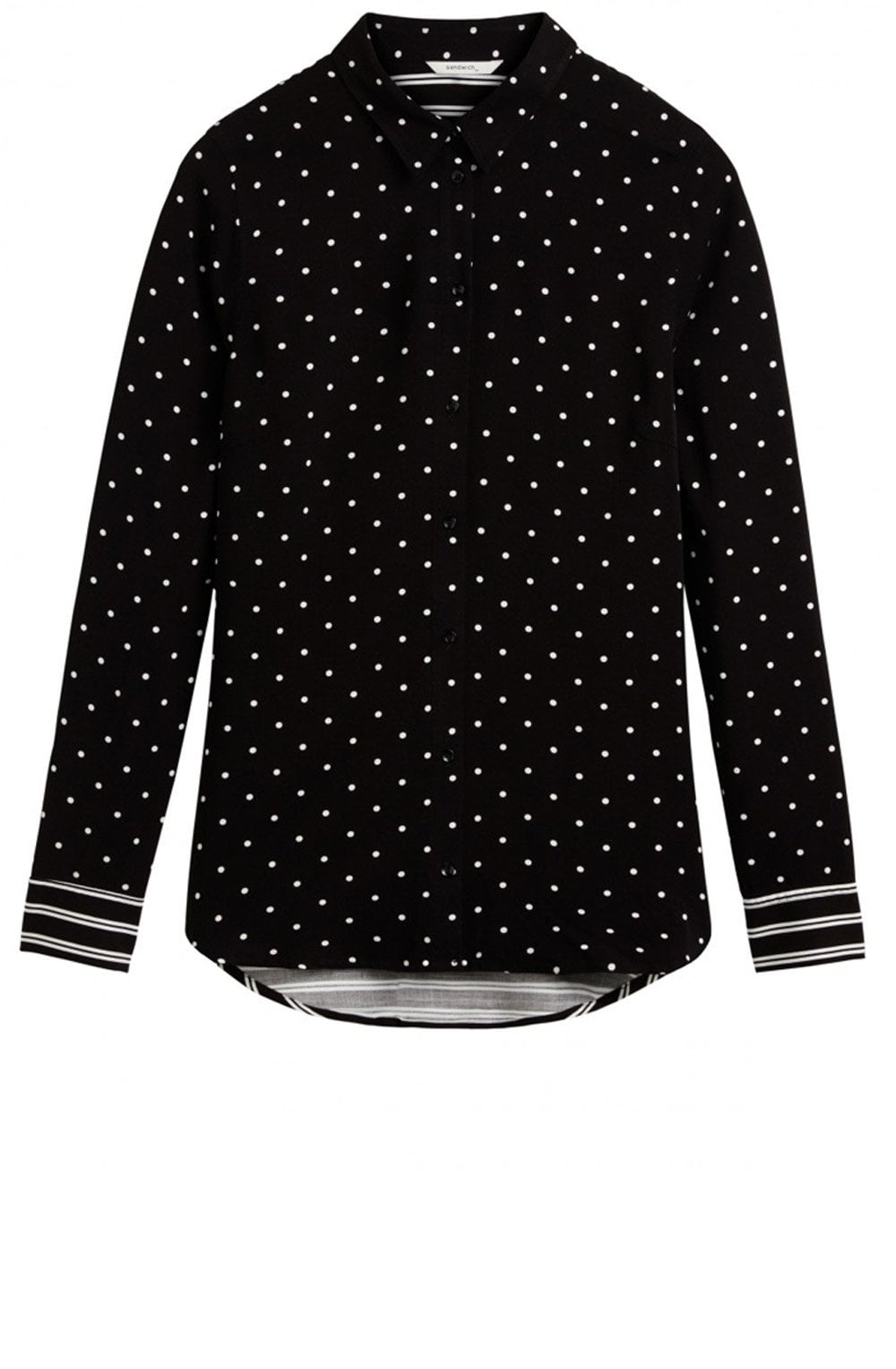 Stripe & Spot Print Blouse