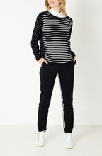 Stripe & Spot Print Top