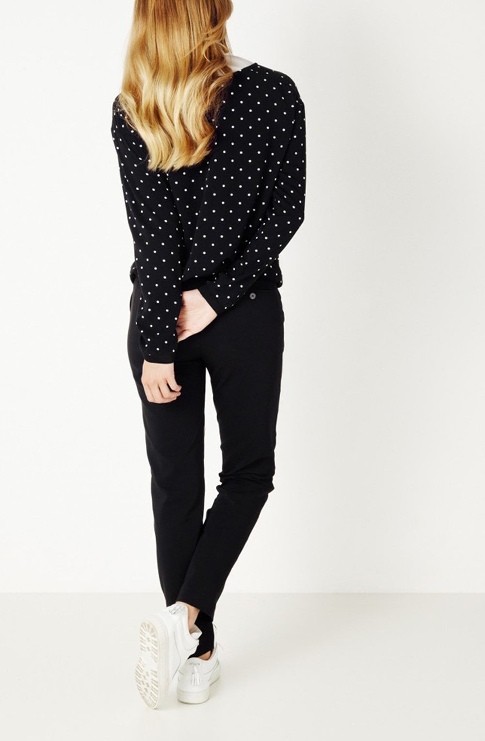 Stripe & Spot Print Top
