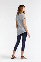 Striped Asymmetric T Shirt