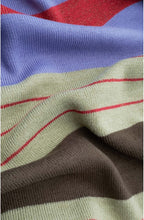 Striped Knit Scarf
