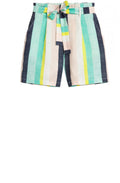 Striped Linen Shorts
