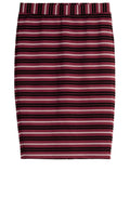 Striped textured Jersey Skirt
