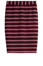 Striped textured Jersey Skirt