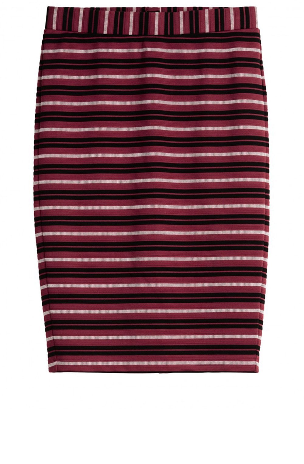 Striped textured Jersey Skirt